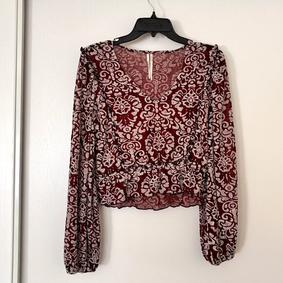 Jacquard Peasant Blouse - Picture 2 of 4